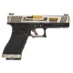 G17 FORCE SERIES GAS BLOWBACK METAL WE SILVER/GOLD - PISTOLE GAS -  - GP66117BS