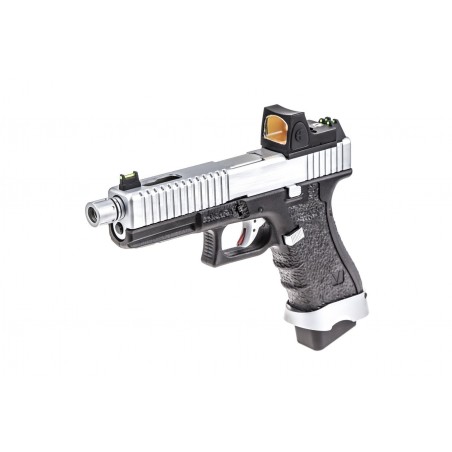 PISTOLA GAS EU17 NERO/GRIGIO + DOT BDS BLOWBACK VORSK
