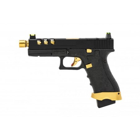 PISTOLA A GAS EU17 NERA/ORO BLOWBACK VORSK