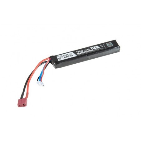 LIPO BATTERY 11.1V 1300 mAH 20/40C STOCK DEANS SPECNA ARMS
