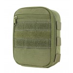 VERTICAL UTILITY POCKET WITH VELCRO CONDOR GREEN