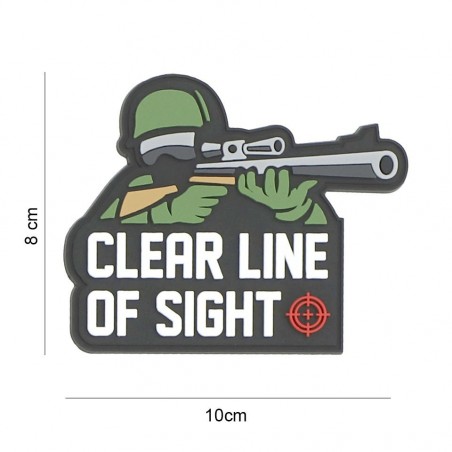 PATCH 3D PVC CLEAR LINE OF SIGHT 8x10