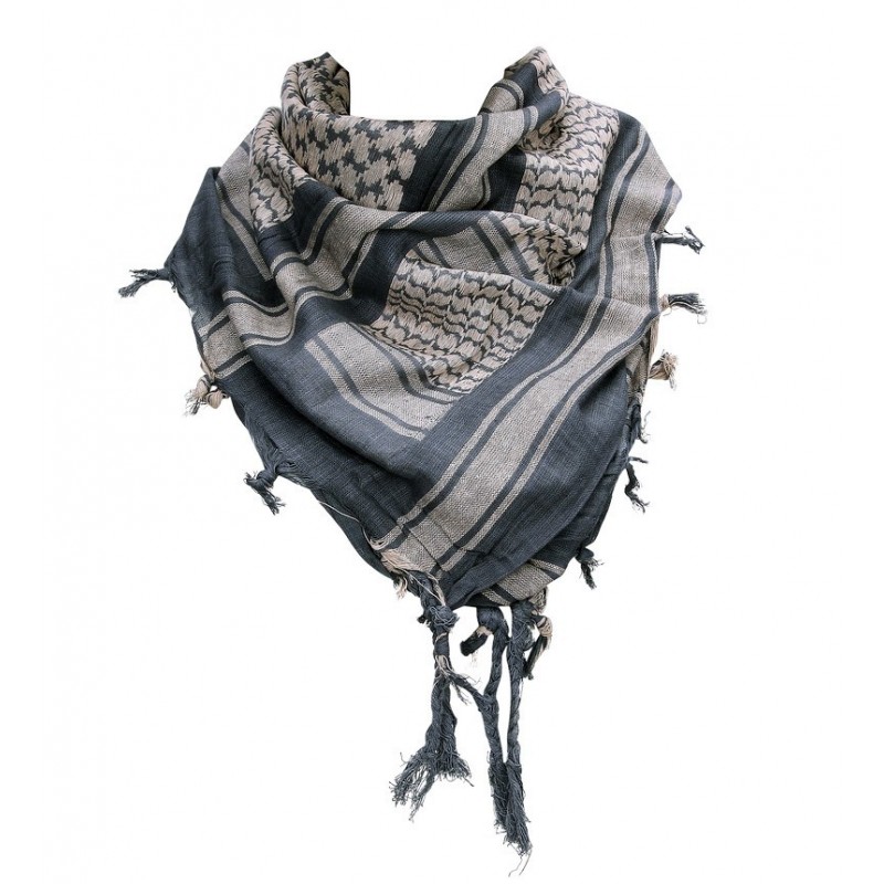 SHEMAG MILITARY KEFFIYEH SCARF 101INC GREY/BEIGE SHEMAG MILITARY KEFFIYEH SCARF 101INC GREY/BEIGE