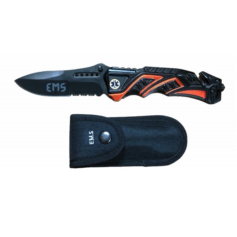 COLTELLO EMS SOCCORRITORE CON FODERO ALBAINOX COLTELLO EMS SOCCORRITORE CON FODERO ALBAINOX