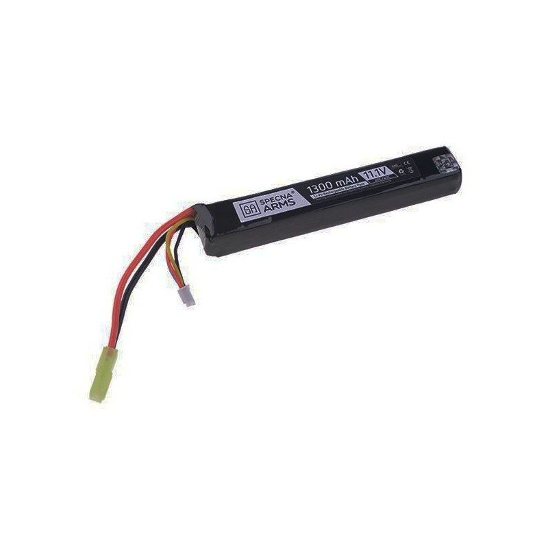 LIPO BATTERY 11.1V 1300 mAH 20/40C STOCK SPECNA ARMS