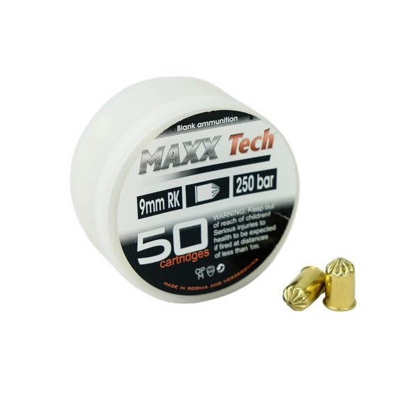 MUNIZIONI A SALVE 380 PAK mm 50 pz MAXXTECH