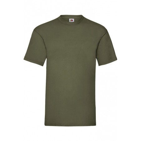 MILITARY T-SHIRT FRUIT OF THE LOOM OLIVE GREEN