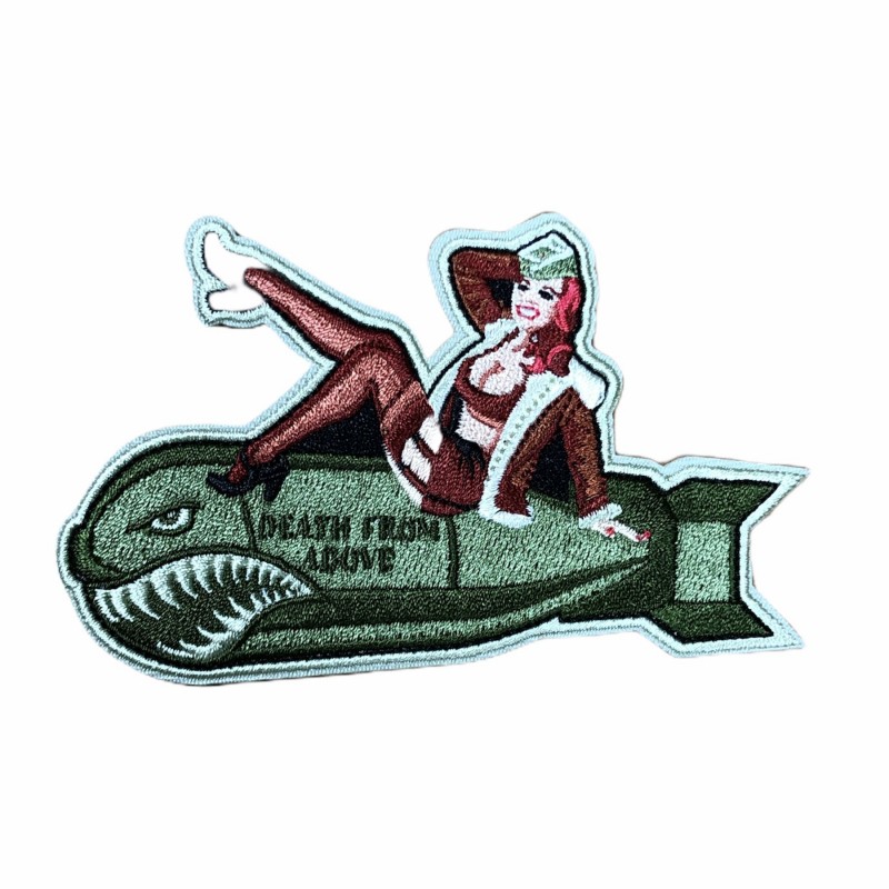 PATCH RICAMATA TOPPA PIN UP BOMB  TERMOADESIVA