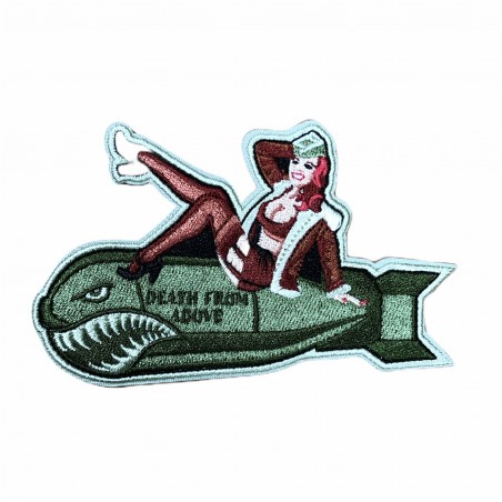 PATCH RICAMATA TOPPA PIN UP BOMB  TERMOADESIVA