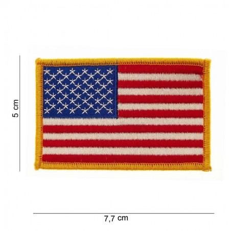PATCH RICAMATA BANDIERA AMERICANA PICCOLA TERMOADESIVA