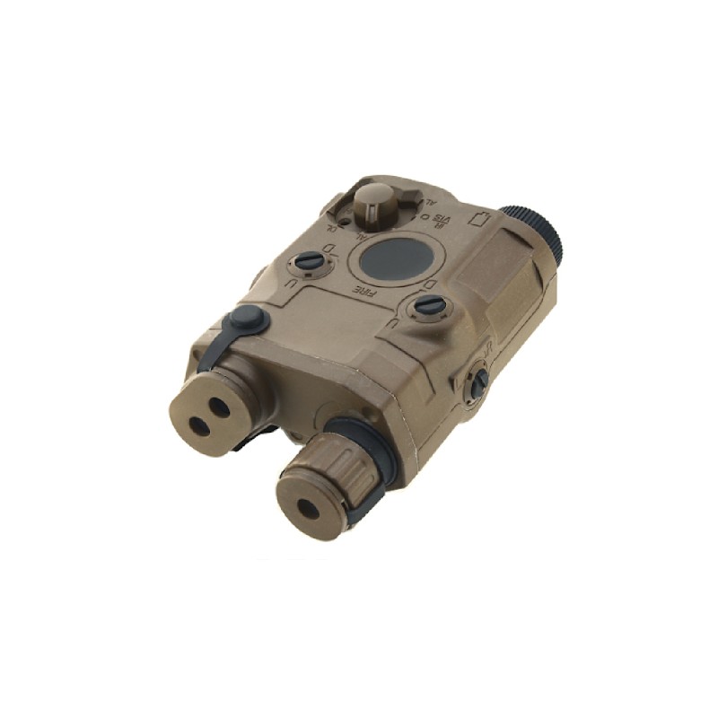 ANPEQ 15 BATTERY HOLDER + RED LASER BATTLEAXE TAN
