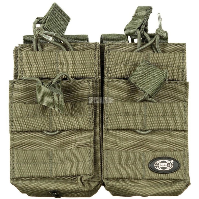 TASCA CARICATORE RAPIDO 4 POSTI 5.56 MFH VERDE OD TASCA CARICATORE RAPIDO 4 POSTI 5.56 MFH VERDE OD