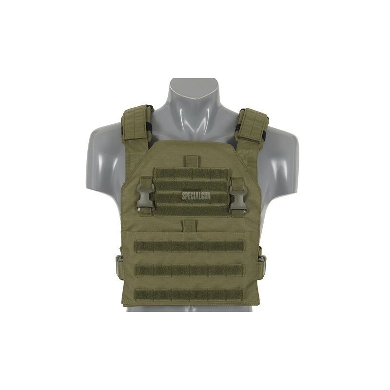 TACTICAL VEST PLATE CARRIER MISSION 8FIELDS VERDE OD TACTICAL VEST PLATE CARRIER MISSION 8FIELDS VERDE OD