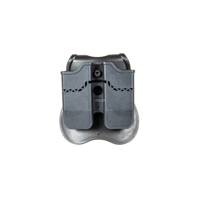 PORTA CARICATORE DOPPIO IN POLIMERO PER BERETTA 92/98/PX4 NERO PORTA CARICATORE DOPPIO IN POLIMERO PER BERETTA 92/98/PX4 NERO