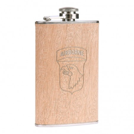 FIASCHETTA 101st. AIRBORNE 170 ml WWII LEGNO