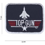 THERMO-ADHESIVE EMBROIDERED TOP GUN LOGO PATCH THERMO-ADHESIVE EMBROIDERED TOP GUN LOGO PATCH
