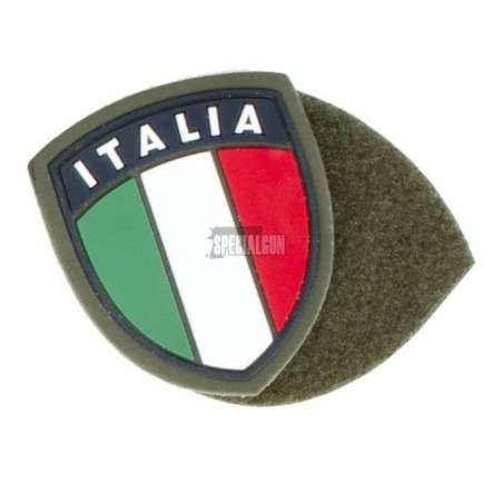 PVC RUBBER PATCH SHIELD ITALY GREEN