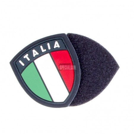 PVC RUBBER PATCH BLUE ITALY BADGE