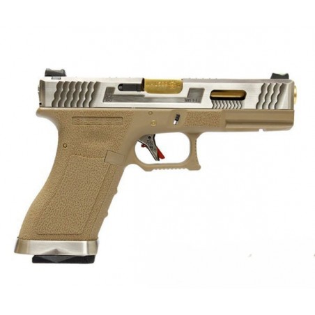 G17 FORCE SERIES GAS BLOWBACK METAL WE GOLD/TAN