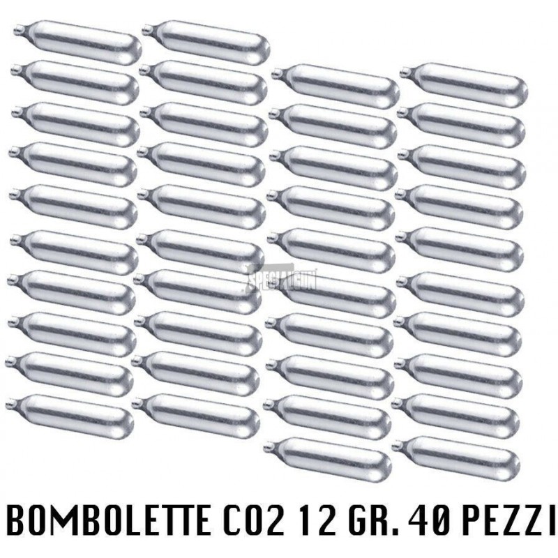 40 Bombolette CO2 12 gr. per Softair 40 Bombolette CO2 12 gr. per Softair