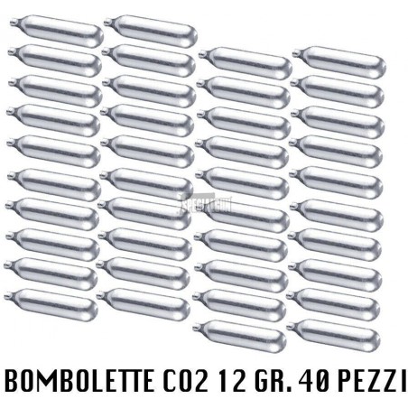 40 Bombolette CO2 12 gr. per Softair