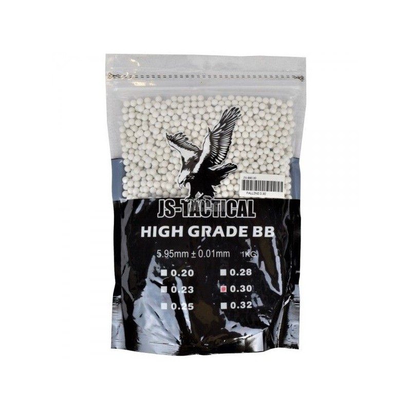 BALLOONS 0.30 gr BUNDLE 1kg JS-TACTICAL WHITE BALLOONS 0.30 gr BUNDLE 1kg JS-TACTICAL WHITE