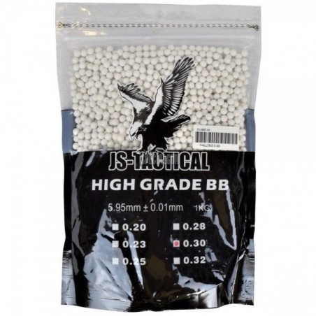 PALLINI 0.30 gr BUSTA DA 1kg JS-TACTICAL BIANCHI