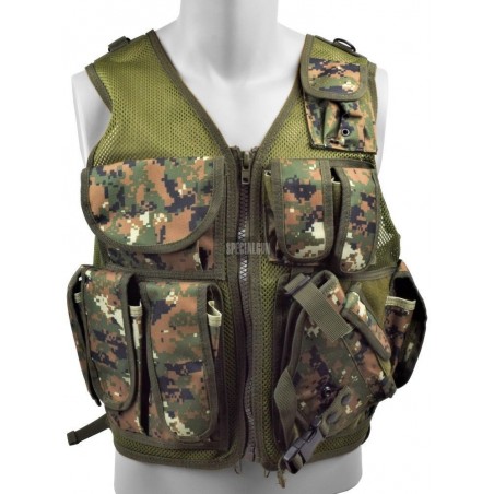 8-POCKET TACTICAL WAISTCOAT AND HOLSTER ROYAL MARPAT