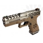VX0110 CUSTOM HEX-CUT GAS BLOWBACK ARMORER WORKS BITONE TAN VX0110 CUSTOM HEX-CUT GAS BLOWBACK ARMORER WORKS BITONE TAN