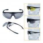 KIT OCCHIALI TATTICI 3 LENTI INTERCAMBIABILI NERO KIT OCCHIALI TATTICI 3 LENTI INTERCAMBIABILI NERO
