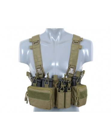CHEST RIG RECCE/SNIPER BUCKLE UP 8FIELDS VERDE OD