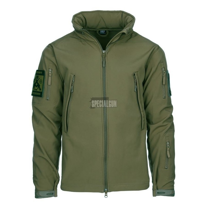 MILITARY THERMAL SOFTSHELL JACKET 101INC GREEN OD