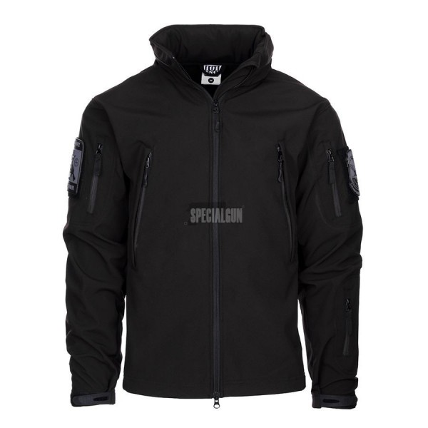 MILITARY THERMAL SOFTSHELL JACKET 101INC BLACK