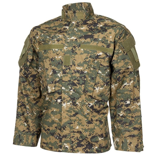 ACU RIPSTOP MILITARY JACKET MFH 3XL DIGITAL WOODLAND