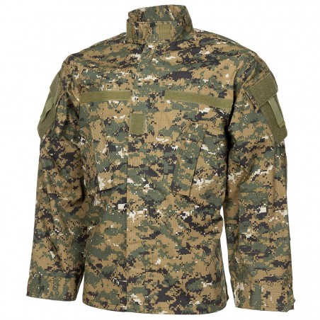 ACU RIPSTOP MILITARY JACKET MFH 3XL DIGITAL WOODLAND