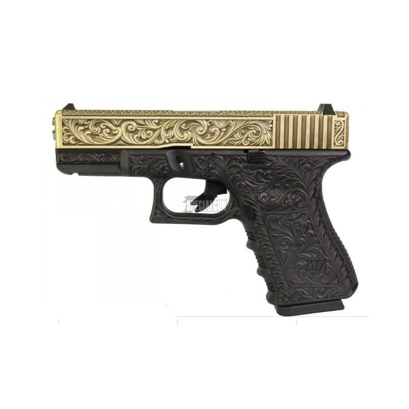 G19 FLORAL PATTERN GAS BLOWBACK WE IVORY G19 FLORAL PATTERN GAS BLOWBACK WE IVORY