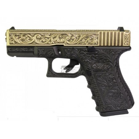 G19 FLORAL PATTERN GAS BLOWBACK WE IVORY