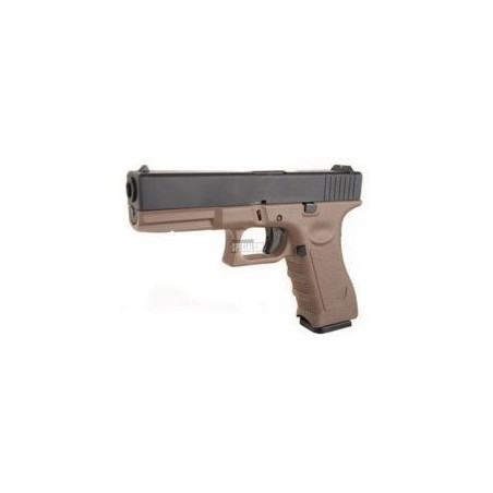 G17 GAS METAL BLOWBACK ARMY ARMAMENT TAN