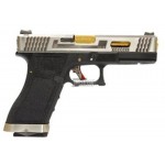 G17 FORCE SERIES GAS BLOWBACK METAL WE SILVER/GOLD G17 FORCE SERIES GAS BLOWBACK METAL WE SILVER/GOLD