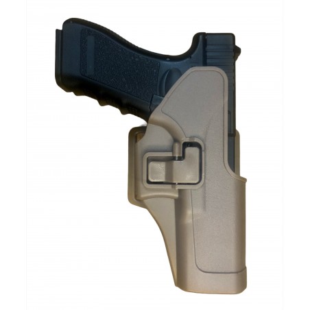 FONDINA RIGIDA SERPA CQC GLOCK 17/18 TAN