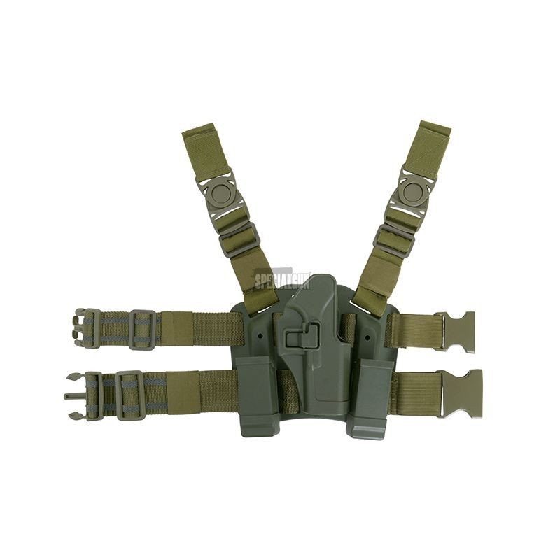 HARD POLYMER CQC HOLSTER GLOCK 17/18/19 GREEN OD