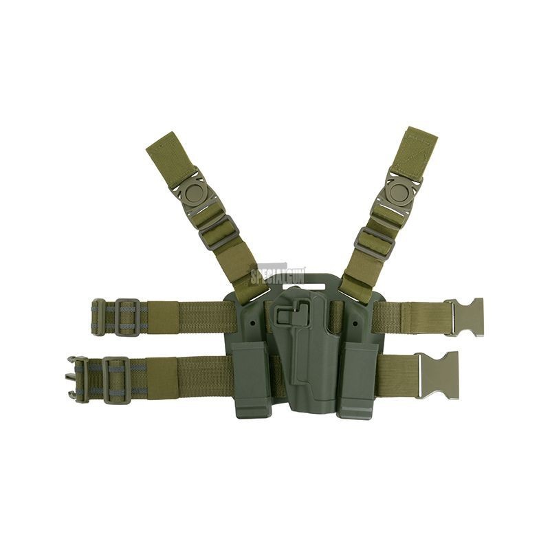 POLYMER CQC 1911 GREEN RIGID THIGH HOLSTER POLYMER CQC 1911 GREEN RIGID THIGH HOLSTER