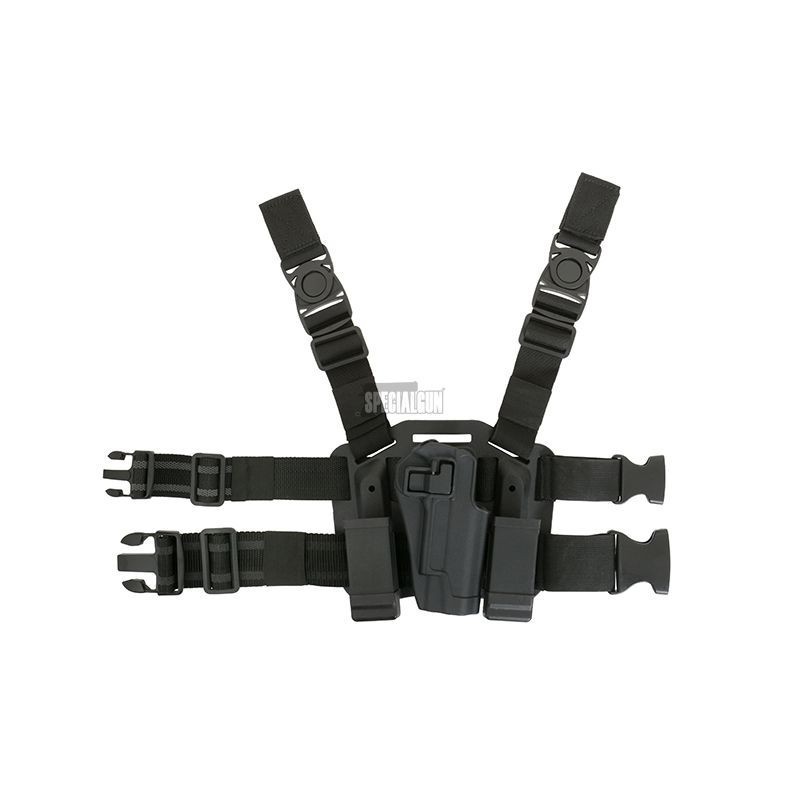 CQC 1911 BLACK POLYMER RIGID THIGH HOLSTER CQC 1911 BLACK POLYMER RIGID THIGH HOLSTER