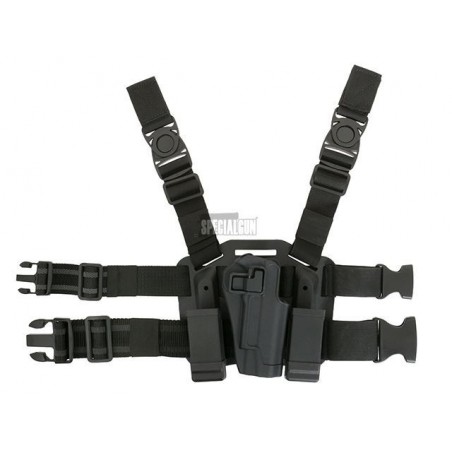 CQC 1911 BLACK POLYMER RIGID THIGH HOLSTER