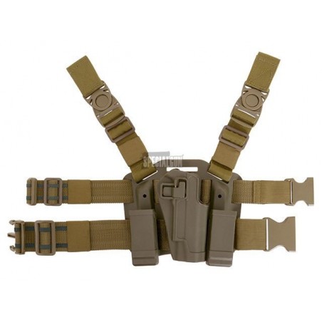 CQC 1911 DESERT POLYMER RIGID THIGH HOLSTER