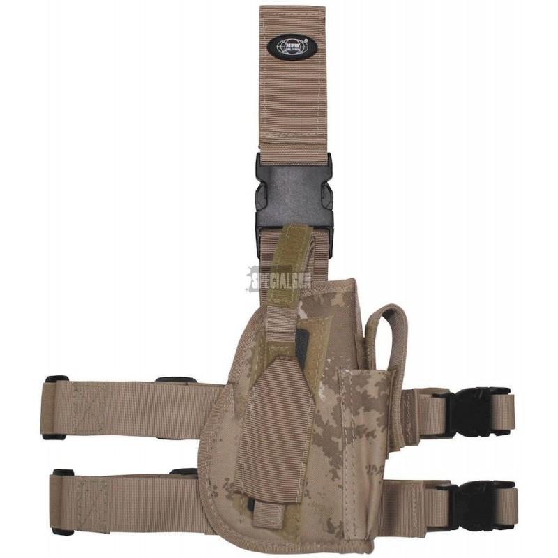 RIGHT MILITARY THIGH HOLSTER MFH VEGETATED DESERT RIGHT MILITARY THIGH HOLSTER MFH VEGETATED DESERT