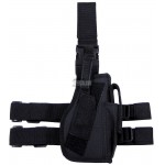 RIGHT MILITARY THIGH HOLSTER MFH BLACK RIGHT MILITARY THIGH HOLSTER MFH BLACK