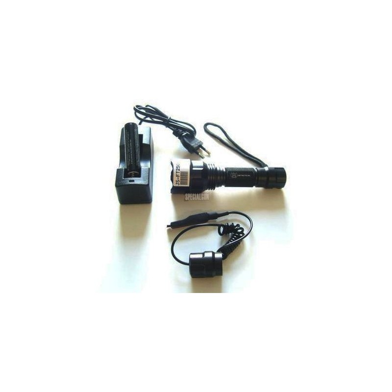 TORCIA A LED 250 LUMEN CON REMOTO IN ALLUMINIO JS-TACTICAL