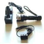 TORCIA A LED 250 LUMEN CON REMOTO IN ALLUMINIO JS-TACTICAL