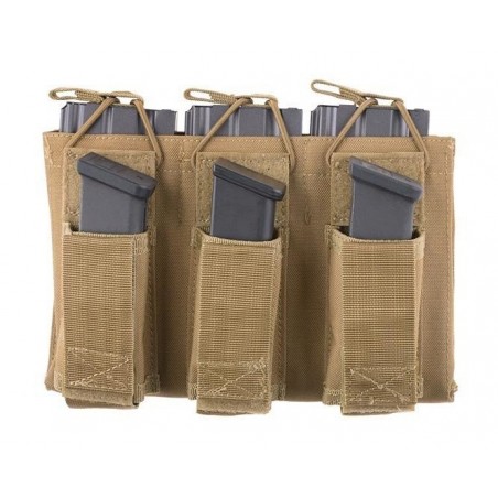 GFC COMBO CARGADOR TRIPLE BOLSILLO 5.56+9mm DESIERTO